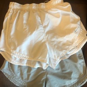 Two pairs Nike Dri-Fit running shorts both size small